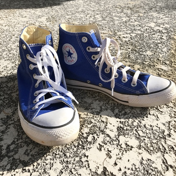 royal blue converse shoes